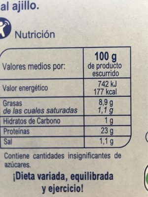 Poton del pacifico nutrition facts table