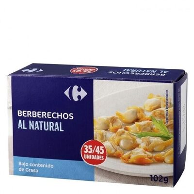 Berberechos al natural 35/45 front packaging