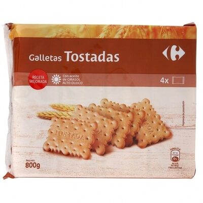 Galleta tostada front packaging