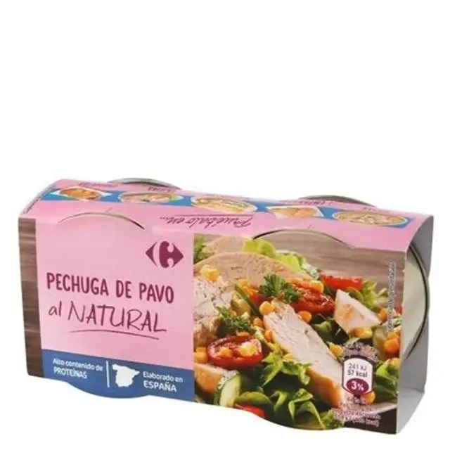 Pechuga pavo al natural front packaging
