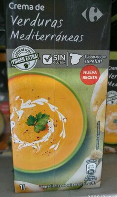 Crema de verduras mediterráneas