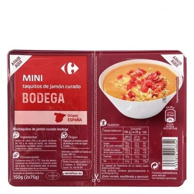 Mini taquitos de jamón