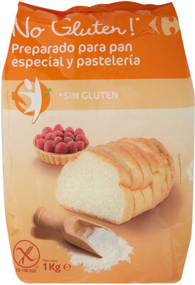 Preparado para pan y pastelería sin gluten front packaging