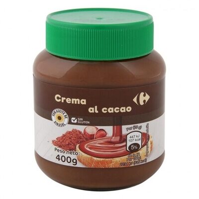 Crema Para Untar Al Cacao Con Avellanas. front packaging
