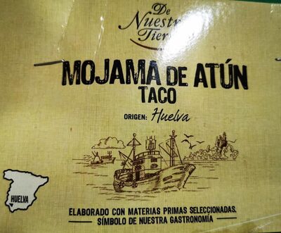 Taco de mojama de atún front packaging