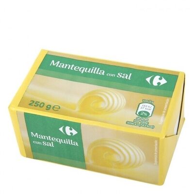 Mantequilla pastilla con sal