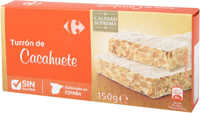 Turrón de cacahuete