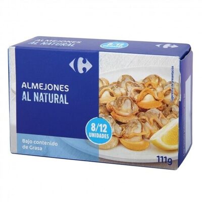 Almejones al natural front packaging