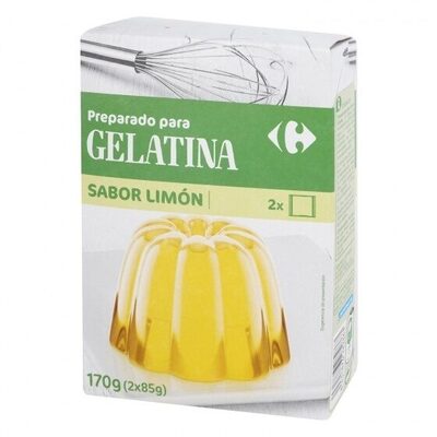 Preparado postre gelatina limón