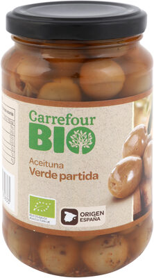 Aceituna Verde Partida front packaging