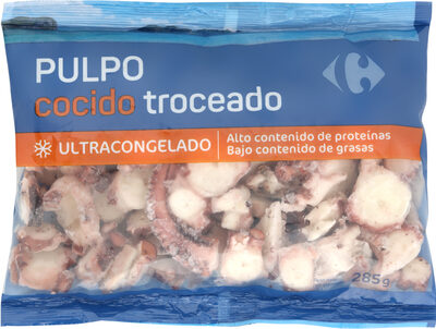 Pulpo cocido troceado ultracongeado
