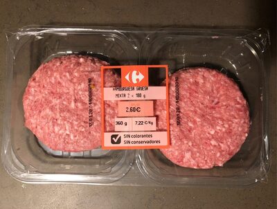 Hamburguesa gruesa mixta front packaging