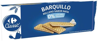 Barquillo sabor nata 0% azúcares añadidos