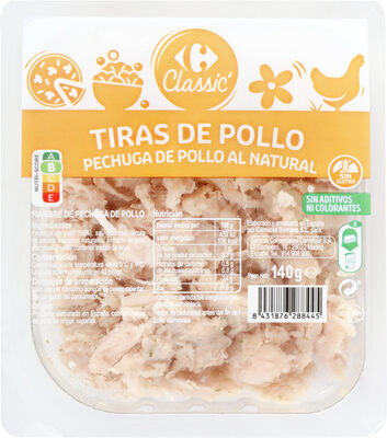 Tiras De Pollo Pechuga De Pollo Al Natural