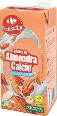Bebida de almendra calcio sin azúcares añadidos