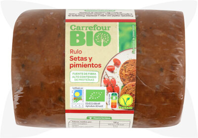 Rulo setas y pimientos front packaging
