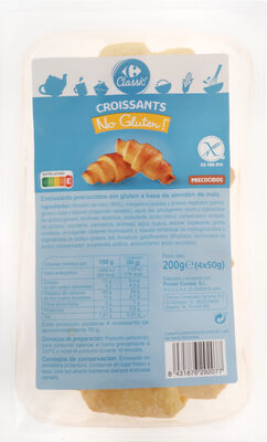 Croissants sin gluten front packaging