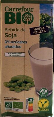 Bebida de soja 0% azúcares añadidos