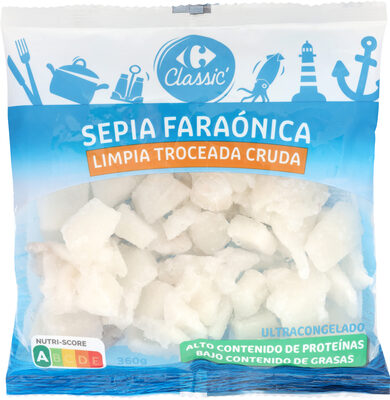 Sepia limpia troceada