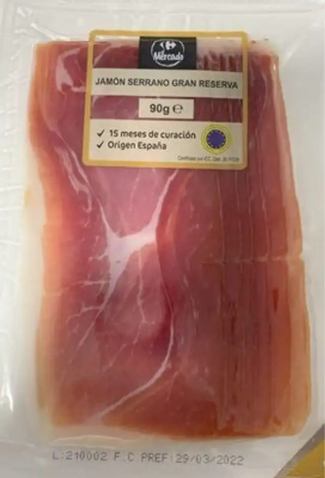 Jamón Serrano Gran Reserva front packaging
