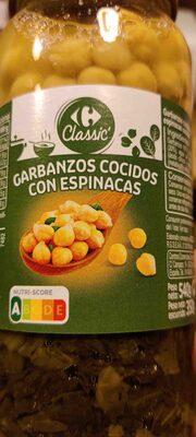 Garbanzos Cocidos con Espinacas front packaging