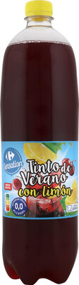 Tinto de verano lImón 0% alcohol y azúcar