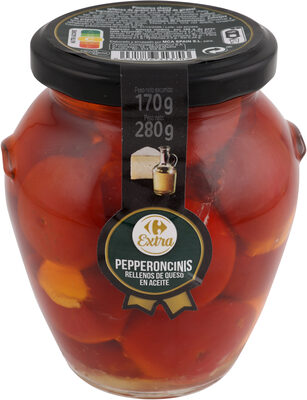 Pepperoncinis Rellenos De Queso En Aceite