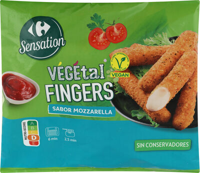 Fingers vegetales sabor mozzarella