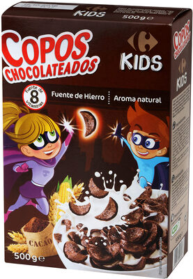 Copos de cereales de chocolate