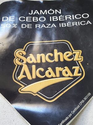 Jamón de cebo ibérico 50% front packaging