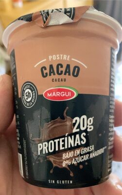 Postre Cacao Proteínas