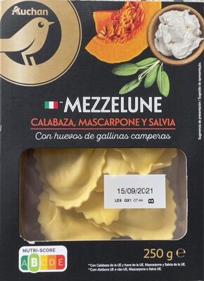 Mezzelune Calabaza, Mascarpone y Salvia