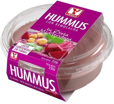 Hummus con remolacha