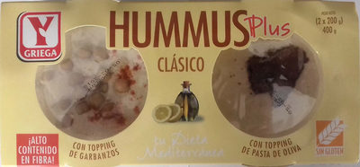 Hummus clásico plus