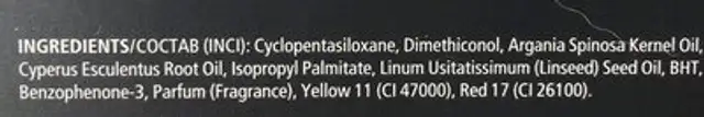 Orofluido Elixir ingredients label