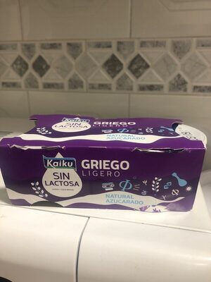 Sin lactosa yogur griego ligero front packaging