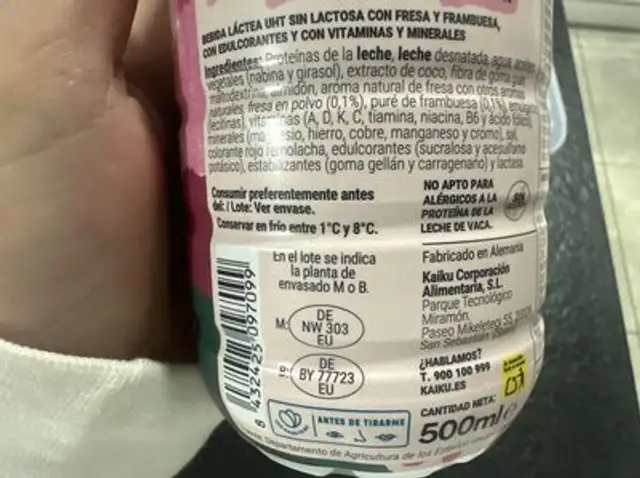 ÑAM ingredients label