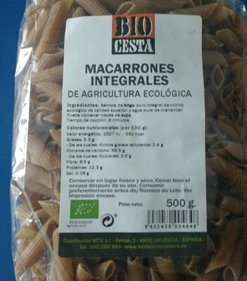 Macarrones integrales