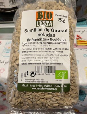 semillas de girasol peladas