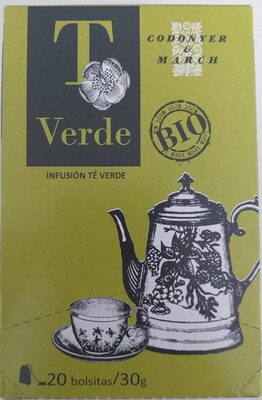 Té verde BIO front packaging