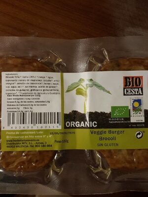 Veggie burger brocoli