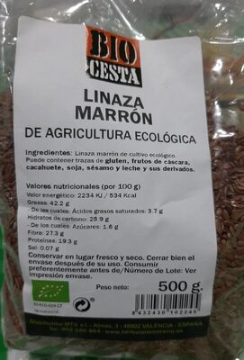 Linaza marrón front packaging