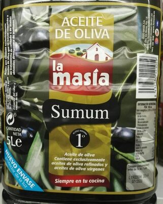 Aceite La Masía Summum Intenso 1 º 5 Litros