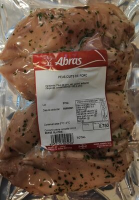 Pies de cerdo cocidos