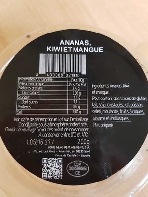 Ananas kiwi mangue