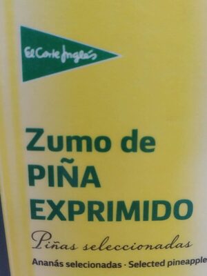 Zumo de piña exprimido
