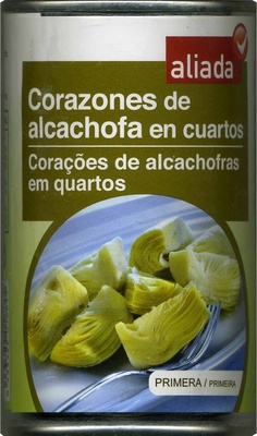 Alcachofas de alcachofa en cuartos