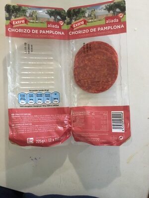 Chorizo de pamplona extra lonchas sin gluten