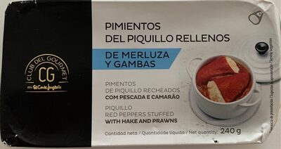 Pimientos del piquillo rellenos de merluza y gambas