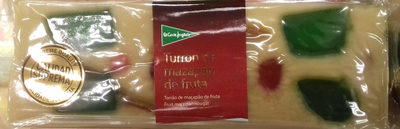 Turrón de mazapán de fruta